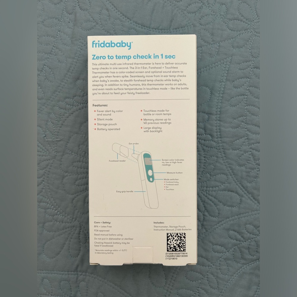 Frida Baby 3-in-1 Ear and Forehead Infrared Thermometer - Picture 3 of 3
